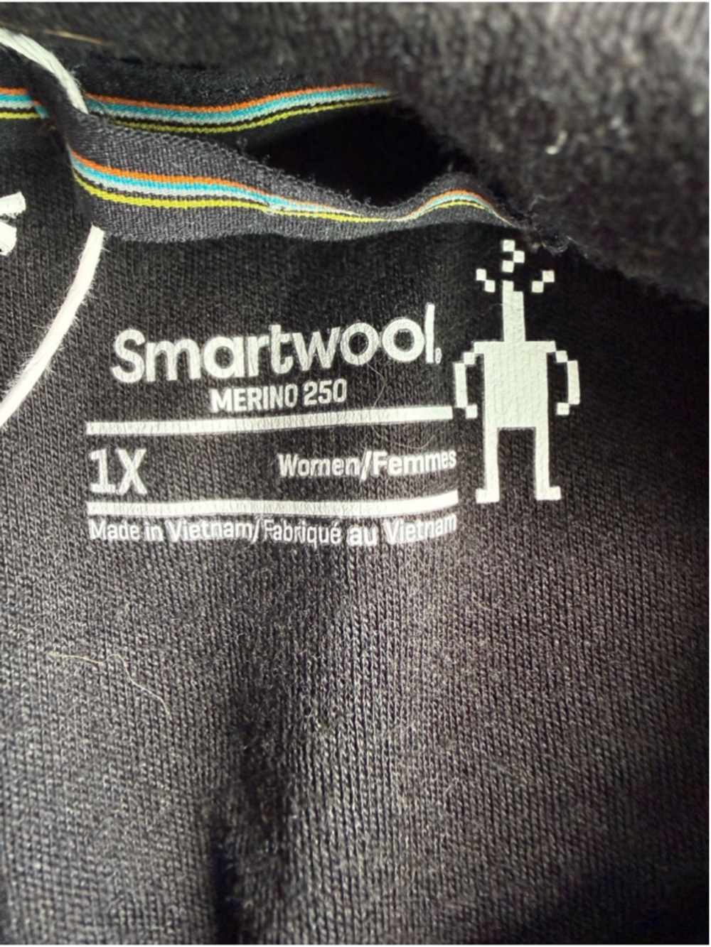 NWT Smartwool Merino 250 Thermal Drape Neck Hoodie 1X Black Dot Base Layer - Picture 4 of 5